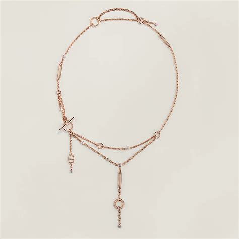 hermes chaine d'ancre necklace|chain d'ancre lariat necklace.